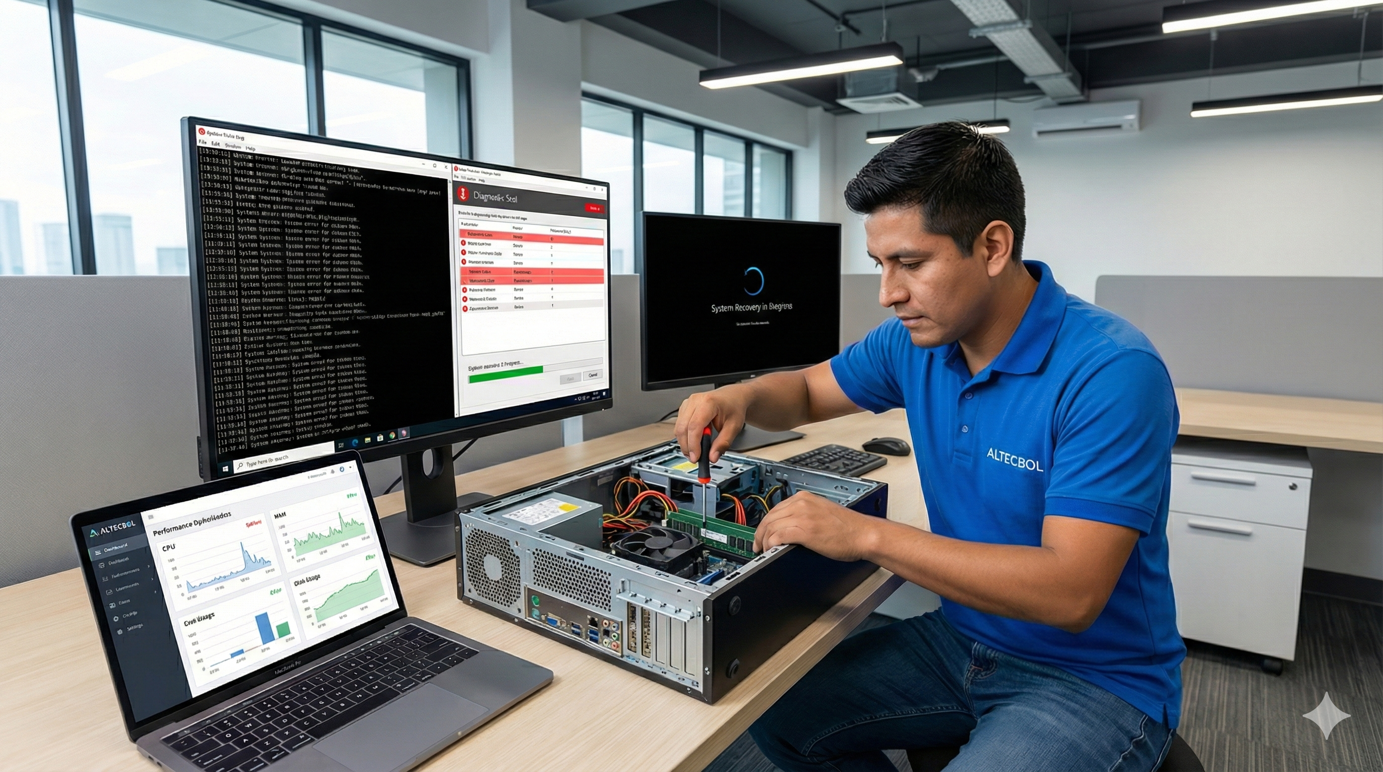 Soporte técnico empresarial y mantenimiento de servidores